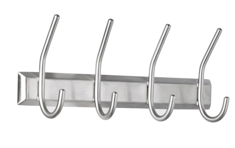 Alco AL-2841 Wandgarderobe Zilver 4 Haken Incl. Bevestigingsmateriaal | Kopen bij Flickmyhouse