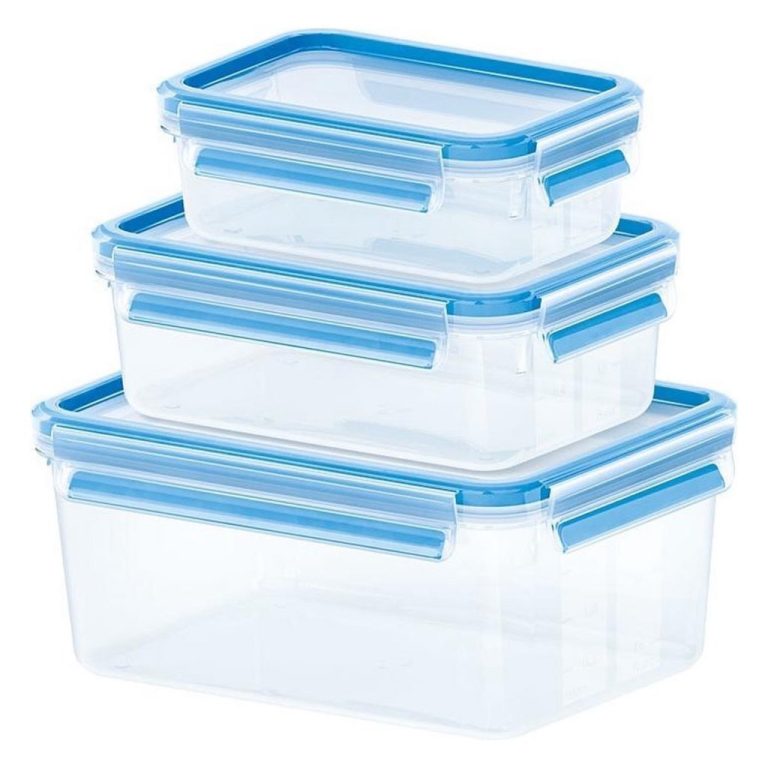 Emsa 508566 Clip & Close Vershouddozen 0.55L/1L/2.3L 3 Stuks Blauw | Kopen bij Flickmyhouse