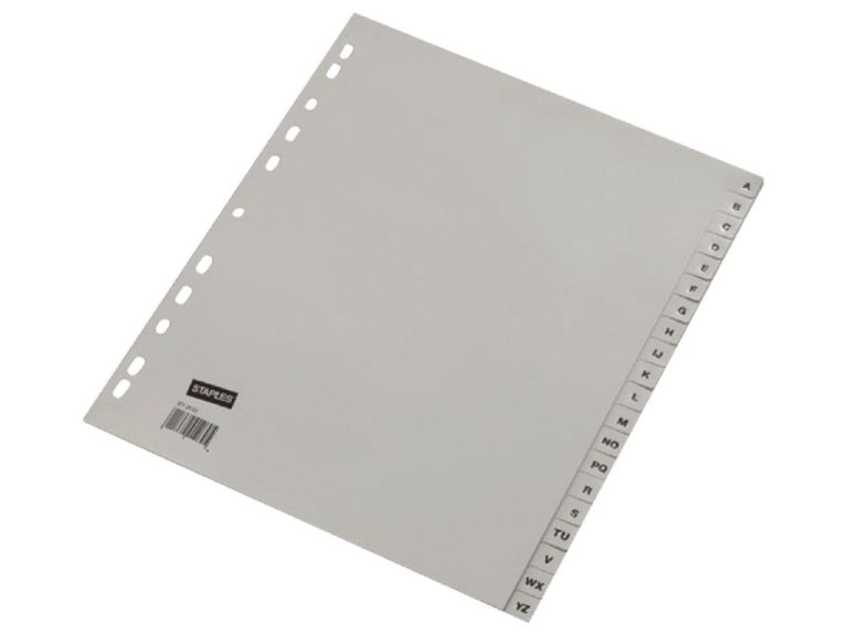 Ahrend Ofc-tab1 Tabbladen A4 A - Z Grijs / Set 20 Stuks | Kopen bij Flickmyhouse