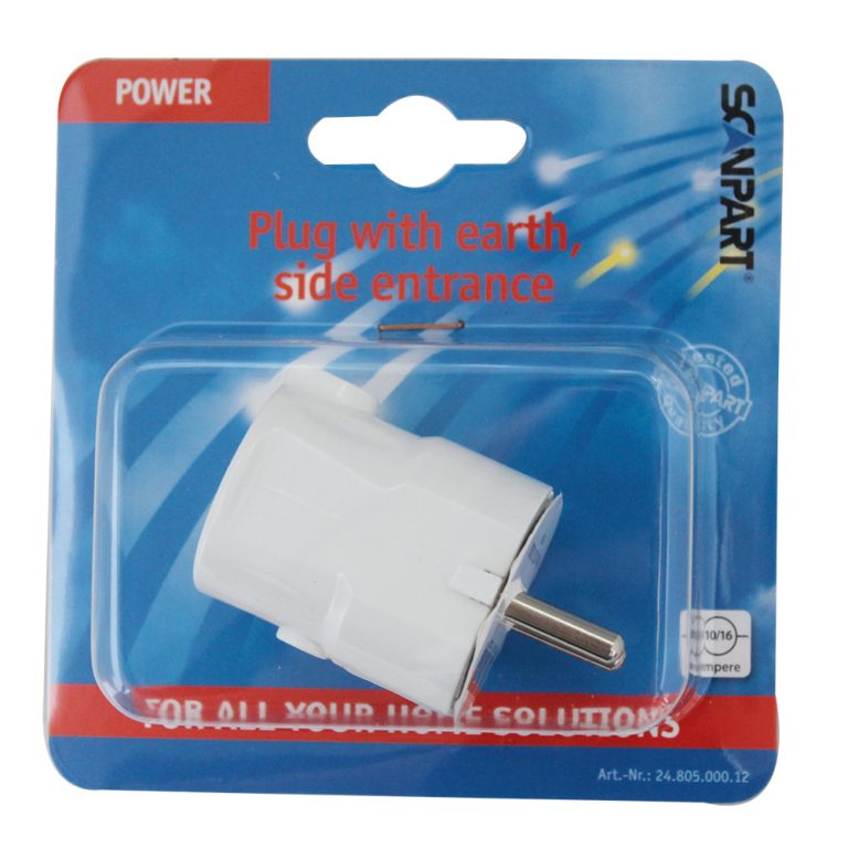 Scanpart 2480500012 E516 Stekker en Ra Zij-ingang Wit | Kopen bij Flickmyhouse