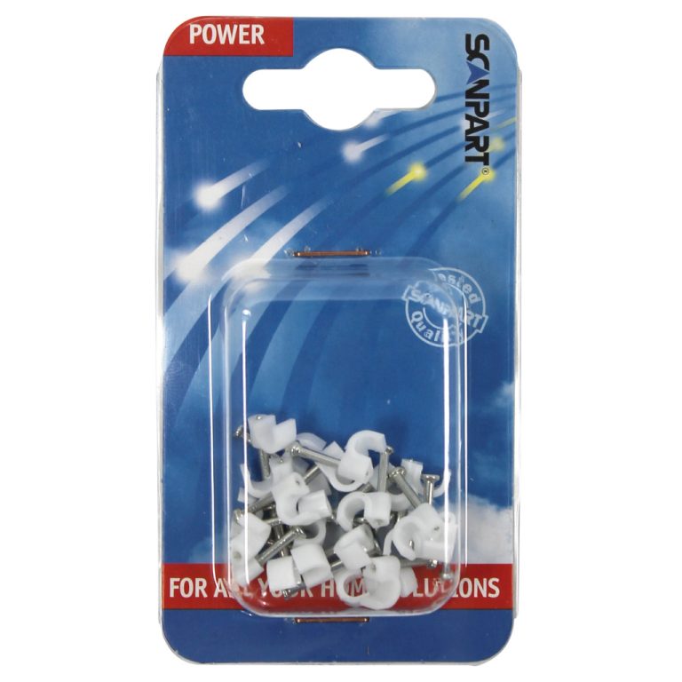 Scanpart Snoerclips 5mm Rond Wit A25 | Kopen bij Flickmyhouse