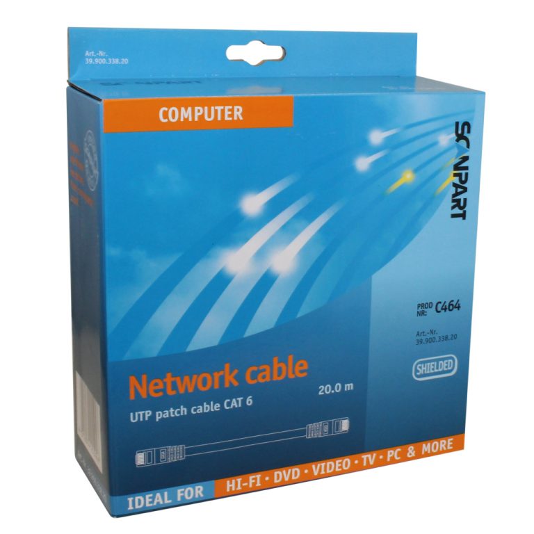 Scanpart Netwerkkabel Cat6 (utp) 20.0m | Kopen bij Flickmyhouse
