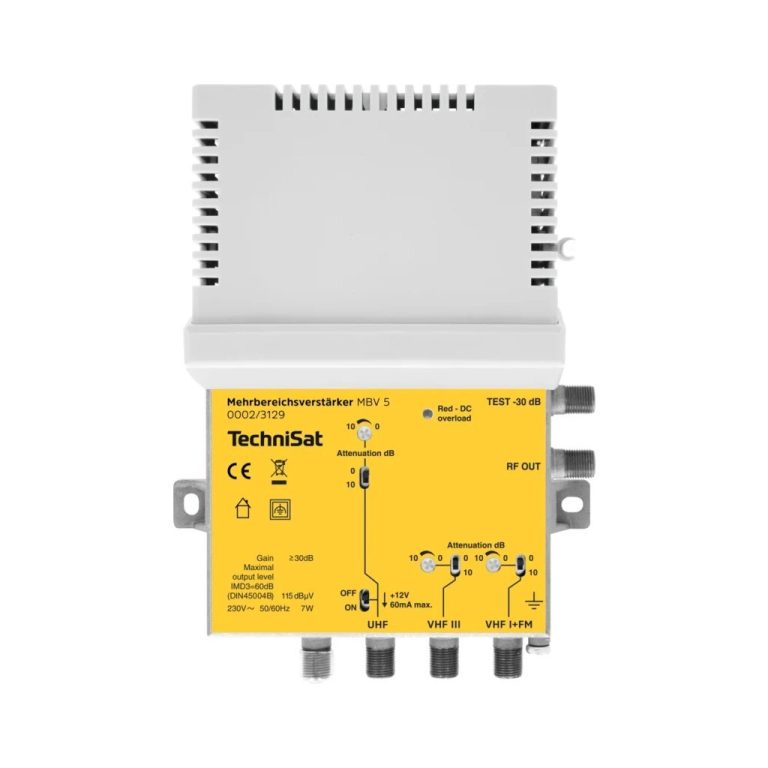 Technisat MBV 5 Multirange Versterker Geel/Grijs | Kopen bij Flickmyhouse