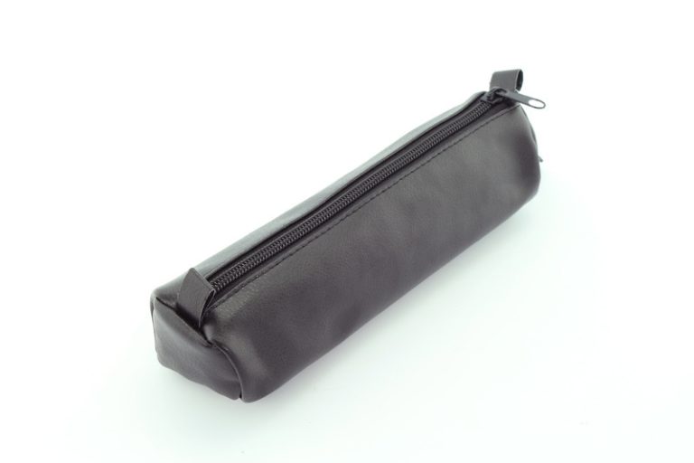 Juscha JU-43031 Pennenetui Alassio Echt Leer Zwart 21x6cm | Kopen bij Flickmyhouse