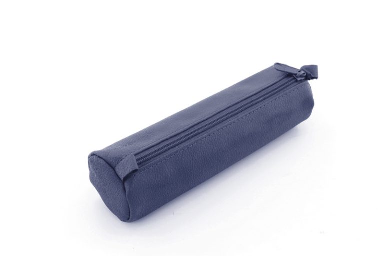 Juscha JU-43139 Pennenetui Alassio Echt Leer Blauw 21x6cm | Kopen bij Flickmyhouse