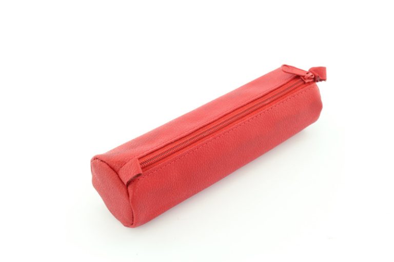 Juscha JU-43140 Pennenetui Alassio Echt Leer Rood 21x6cm | Kopen bij Flickmyhouse