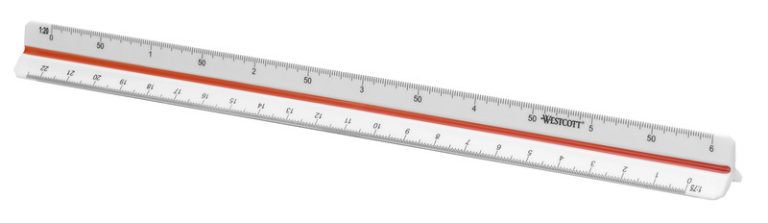 Westcott AC-E10161 Schaalstok 30cm 1:20/25/33