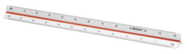 Westcott AC-E10162 Schaalstok 30cm 1:100/200/250/300/400/500 | Kopen bij Flickmyhouse