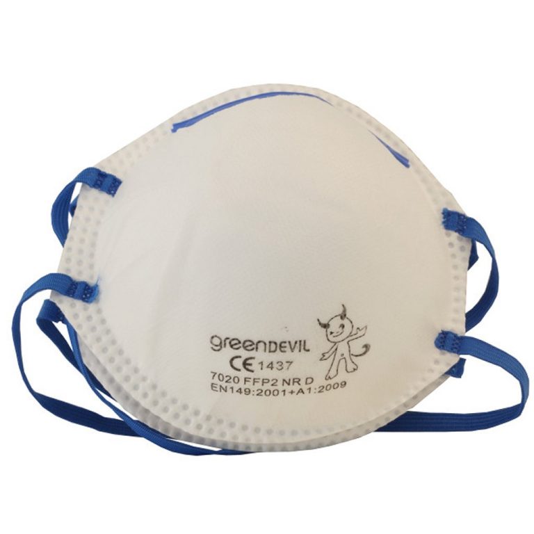 Connex FFP2 Stofmaskers 2 Stuks Wit/Blauw | Kopen bij Flickmyhouse