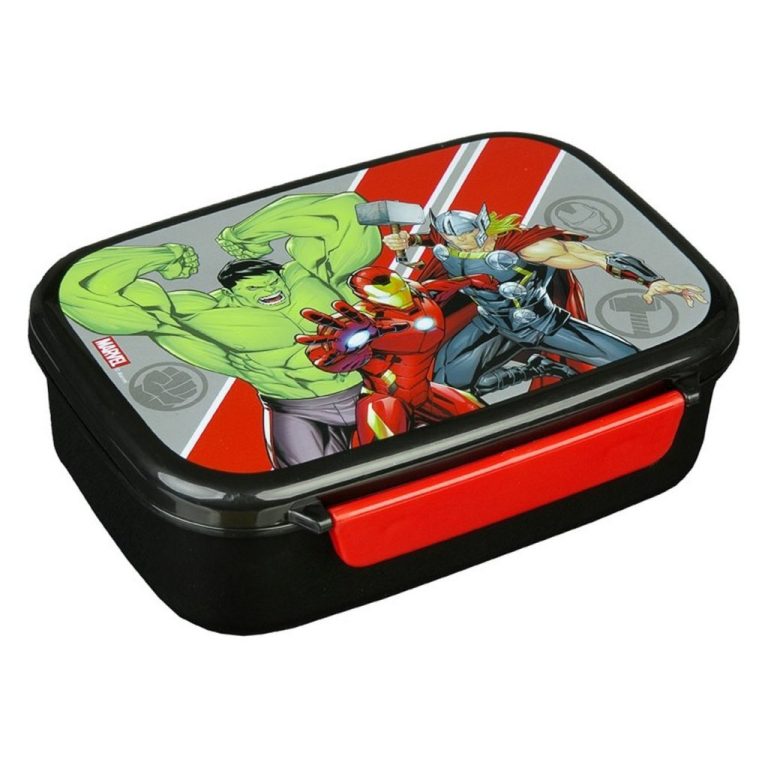 Marvel Avengers Lunchbox Zwart/Rood | Kopen bij Flickmyhouse
