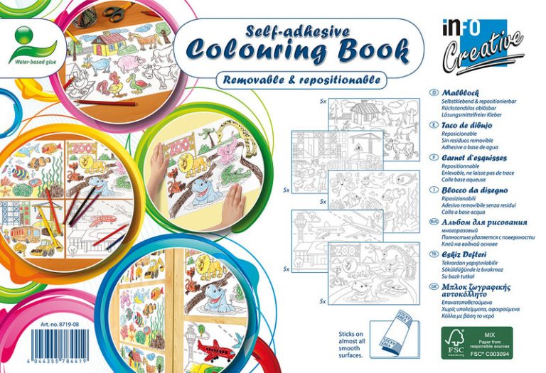 Info Notes IN-8719-08 Kleurboek 300mm X 200mm Colouring Book | Kopen bij Flickmyhouse