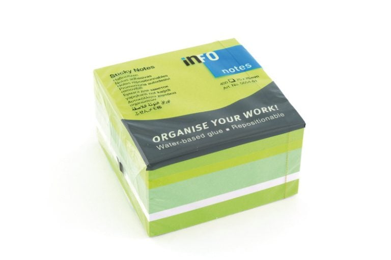 Info Notes IN-5654-61 75x75mm Assorti Brilliant Blok A 450 Vel | Kopen bij Flickmyhouse