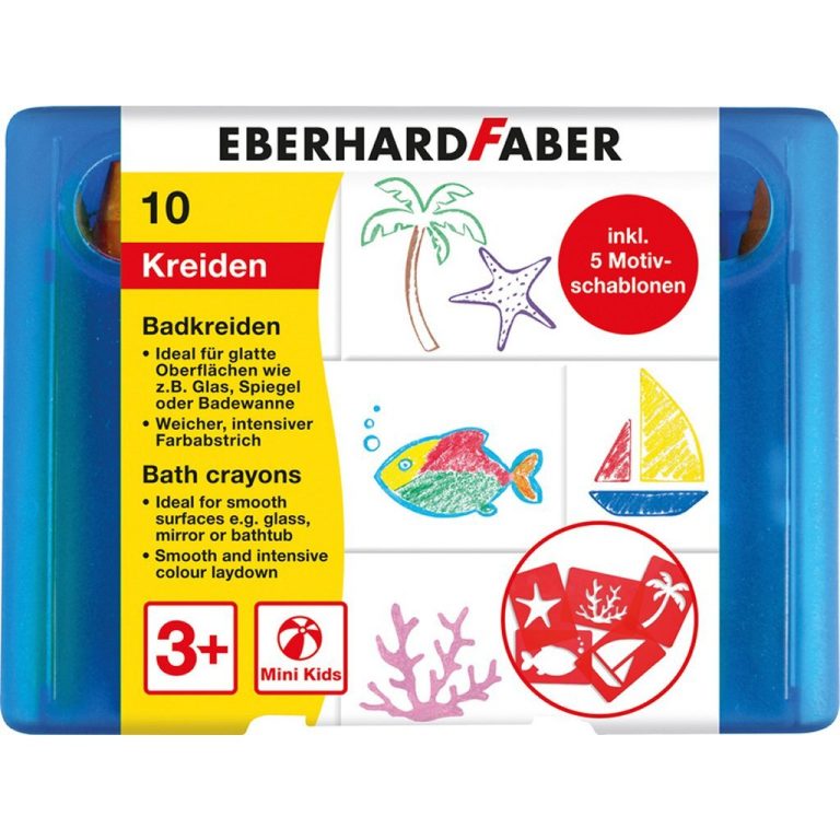 Eberhard Faber EF-524110 Badkrijt 10 Stuks Bewaarbox Incl. 5 Patronen | Kopen bij Flickmyhouse
