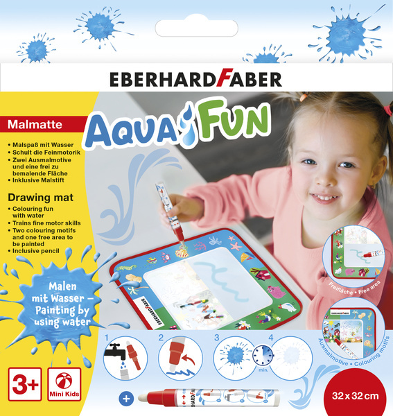 Eberhard Faber EF-524130 Tekenmat Aquafun 32x32cm Incl. 1 Waterstift | Kopen bij Flickmyhouse