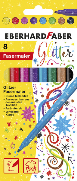 Eberhard Faber EF-551008 Viltstiften Glitter | Kopen bij Flickmyhouse