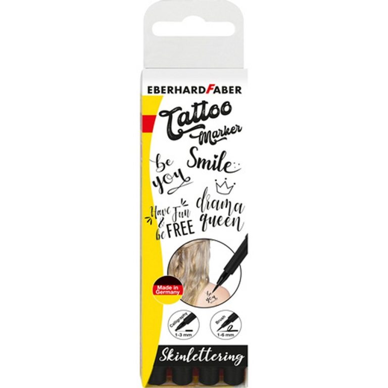 Eberhard Faber EF-559506 Tattoo Marker Skinlettering 4 Stuks Zwart | Kopen bij Flickmyhouse