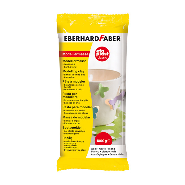 Eberhard Faber EF-570101 Efaplast 1000 Gram Wit | Kopen bij Flickmyhouse