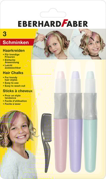 Eberhard Faber EF-579202 Haarkrijt 3 Stuks Roze