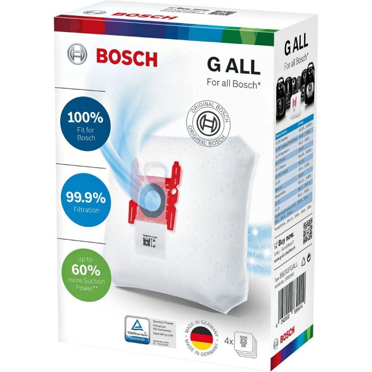 Bosch BBZ41F G ALL Powerpro Stofzak 4 Stuks | Kopen bij Flickmyhouse