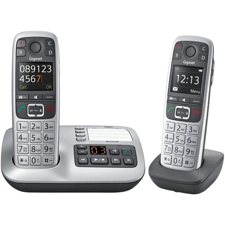 Gigaset E560A Duo Telefoons Zilver/Grijs | Kopen bij Flickmyhouse