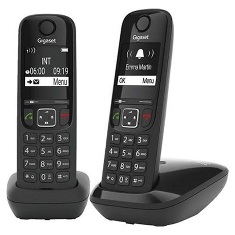 Gigaset AS690R Telefoons 2 Stuks Zwart | Kopen bij Flickmyhouse
