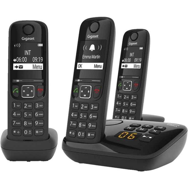 Gigaset AS690AR Trio DECT Telefoon Zwart | Kopen bij Flickmyhouse