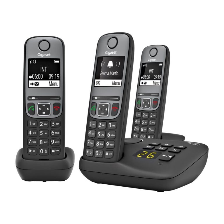 Gigaset A705A TRIO DECT Telefoon + Antwoordapparaat Zwart | Kopen bij Flickmyhouse