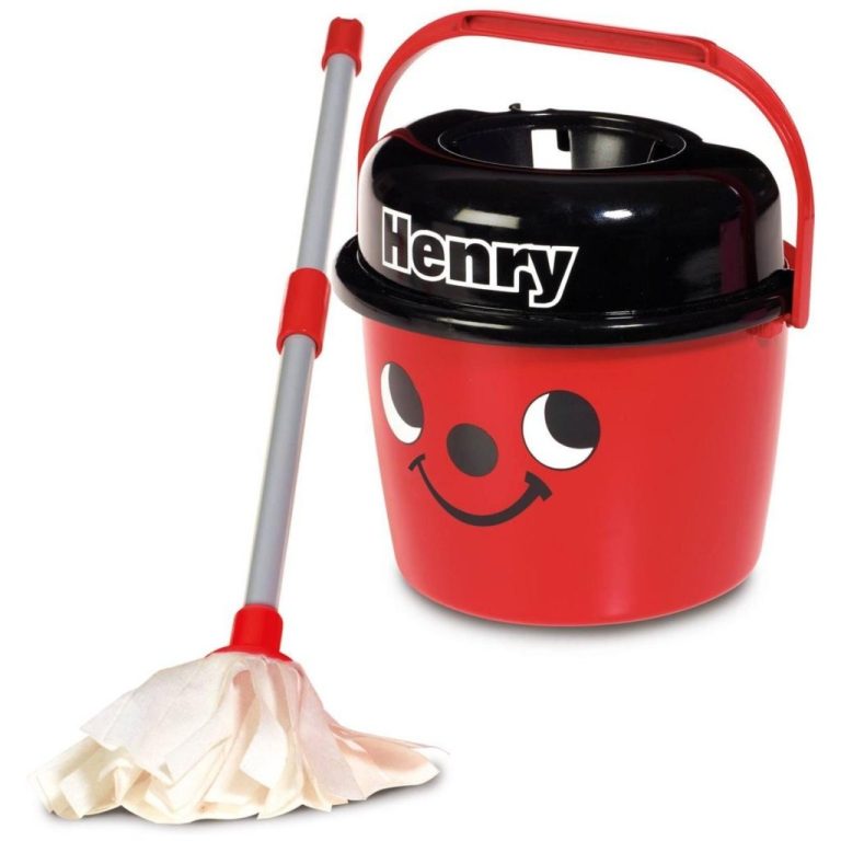 Numatic Little Helper Little Henry Mop en Emmer Rood | Kopen bij Flickmyhouse