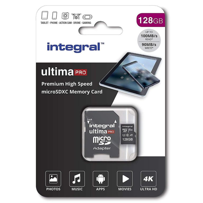 Integral Micro-sdxc V30 100/90mb 128gb | Kopen bij Flickmyhouse