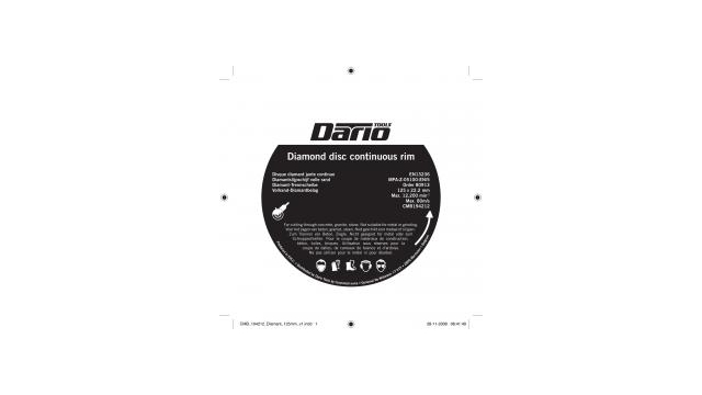 Dario Tools Diamantslijpschijf Vol.R. 125mm | Kopen bij Flickmyhouse