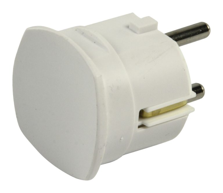 Hq El-st005 Randaarde Stekker met Zij-uitgang Wit | Kopen bij Flickmyhouse