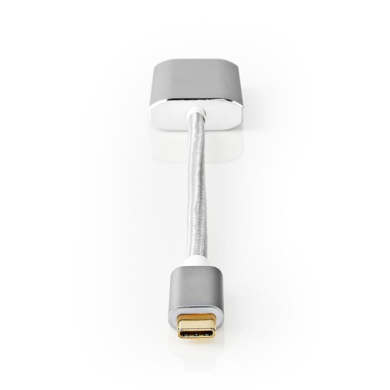 Nedis CCTB64680AL02 Usb-adapter Usb 3.2 Gen 1 Usb Type-c&trade; Male Hdmi&trade; Connector 0.20 M Rond Verguld Gebreid / Nylon Zilver Cover Window Box | Kopen bij Flickmyhouse