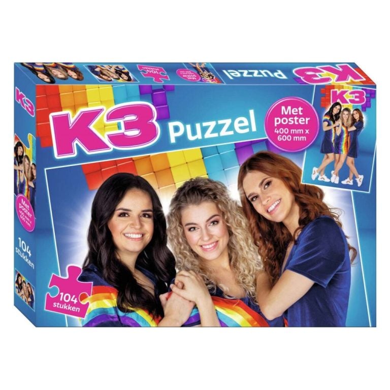 K3 Puzzel met Poster 104 Stukjes | Kopen bij Flickmyhouse
