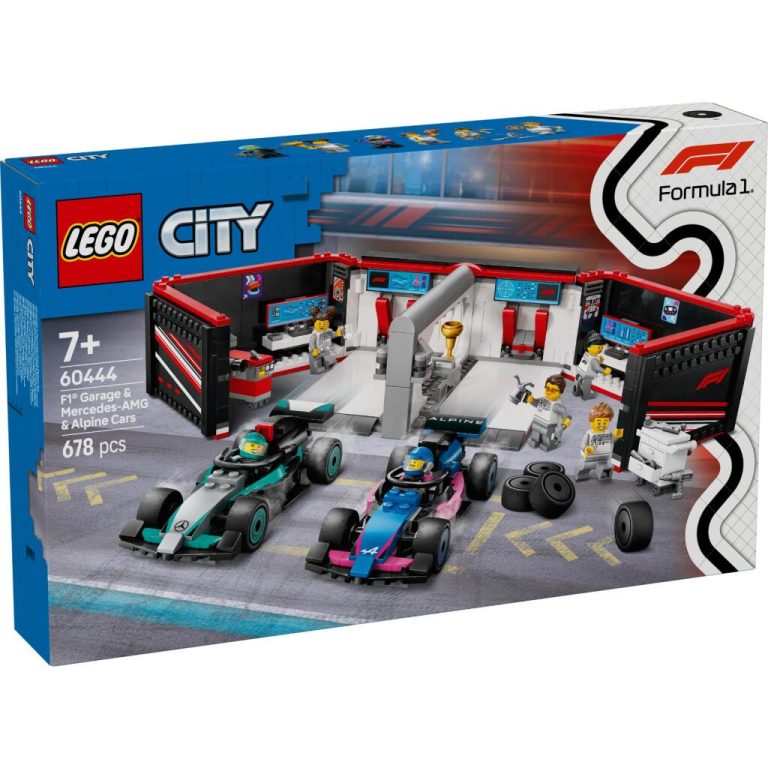 Lego City 60444 F1 Garage met Mercedes-AMG en Alpine Auto's | Kopen bij Flickmyhouse