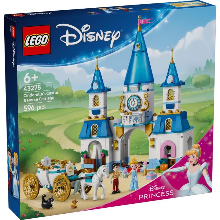 Lego Disney Princess 43275 Assepoesters Kasteel en Paardenkoets | Kopen bij Flickmyhouse