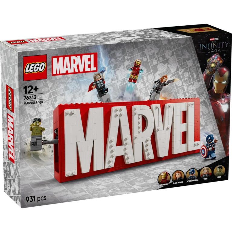 Lego Super Heroes 76313 Marvel Logo en Minifiguren | Kopen bij Flickmyhouse