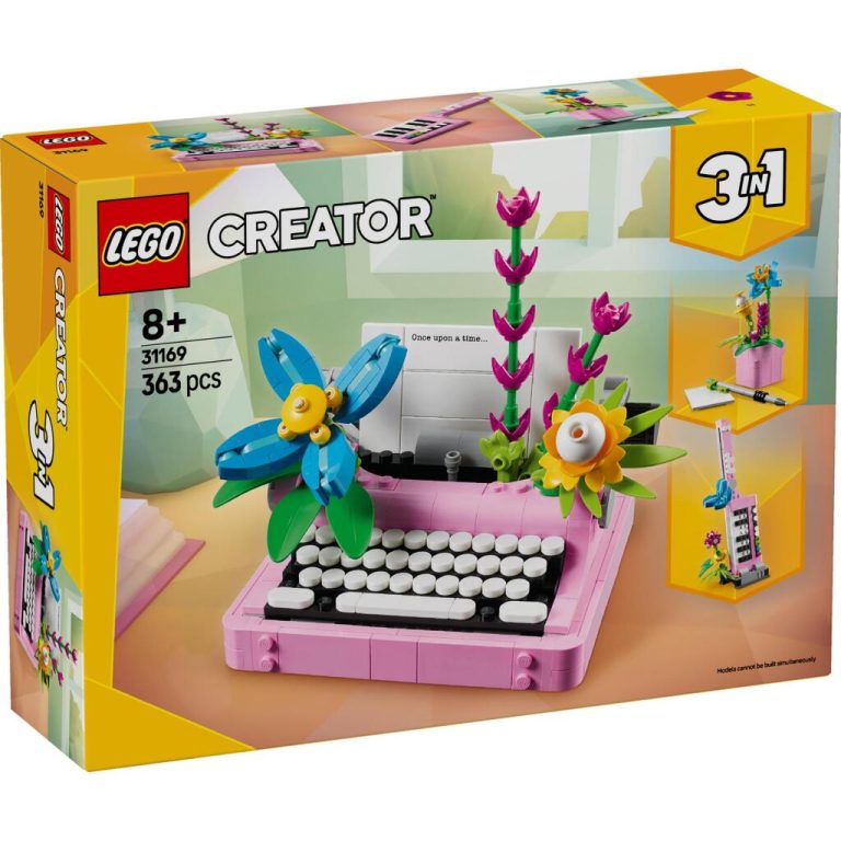 Lego Creator 31169 Typemachine met Bloemen | Kopen bij Flickmyhouse