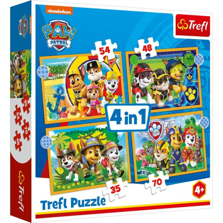 Trefl Paw Patrol 4in1 Puzzel 35-70 Stukjes | Kopen bij Flickmyhouse