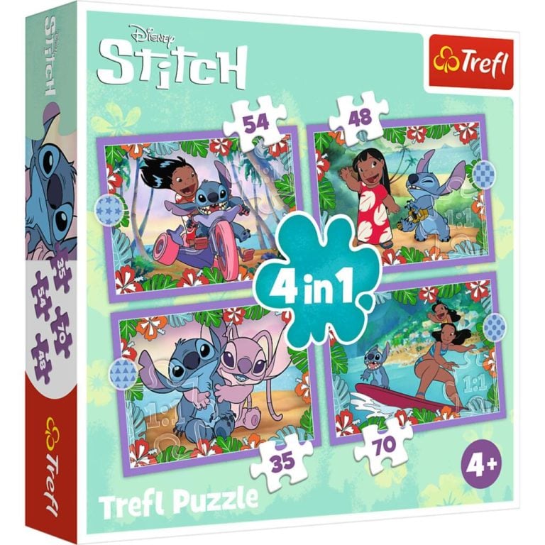 Trefl Disney Stitch 4in1 Puzzel 35-70 Stukjes | Kopen bij Flickmyhouse