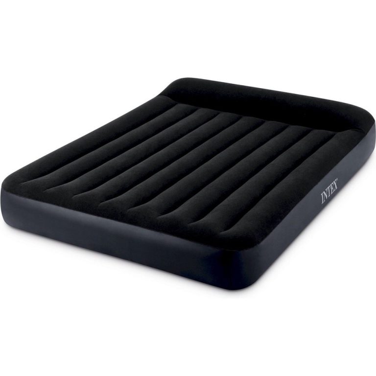 Intex 64150ND 2-Persoons Luchtbed + Ingebouwde Elektrische Pomp 152x203x25 cm Zwart | Kopen bij Flickmyhouse