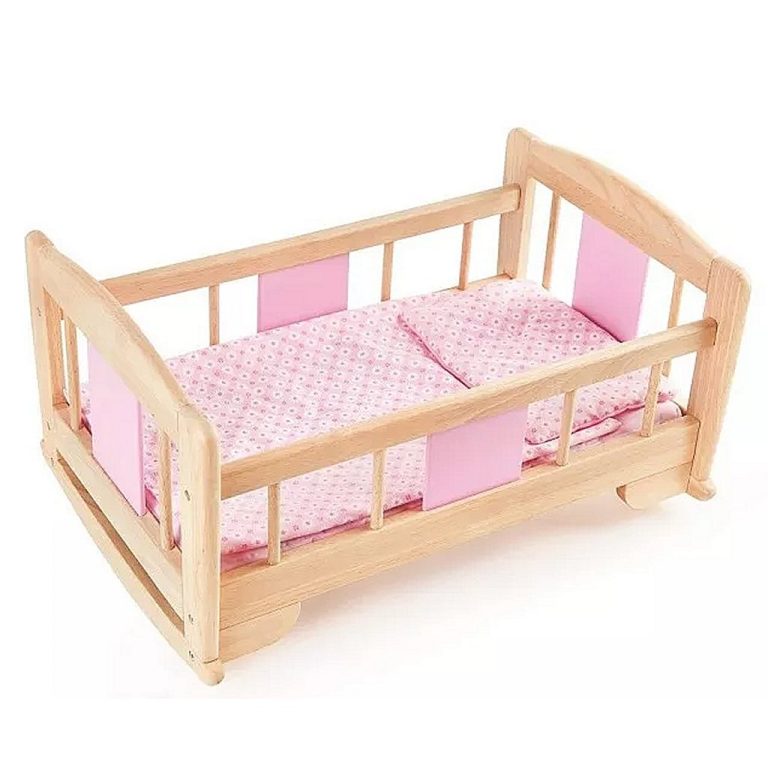 Pintoy Houten Poppen Schommelbed 53 cm | Kopen bij Flickmyhouse