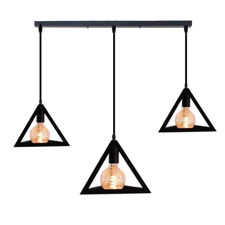 Homestyle Pro MK018-B Industriële Pyramide Hanglampen Zwart/Metaal | Kopen bij Flickmyhouse