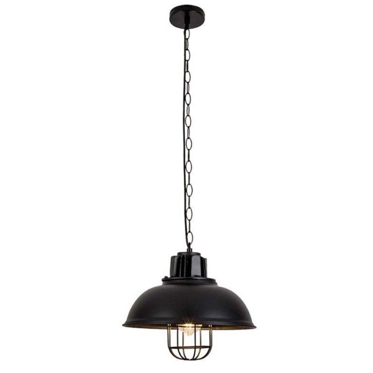 Homestyle Pro MK107-BB Industriële Hanglamp 33x26 cm Zwart/Metaal | Kopen bij Flickmyhouse