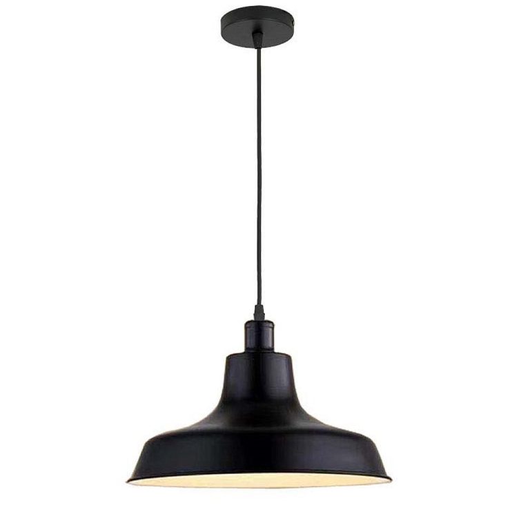 Homestyle Pro MK111-BB Industriële Hanglamp 36x22 cm Zwart/Metaal | Kopen bij Flickmyhouse
