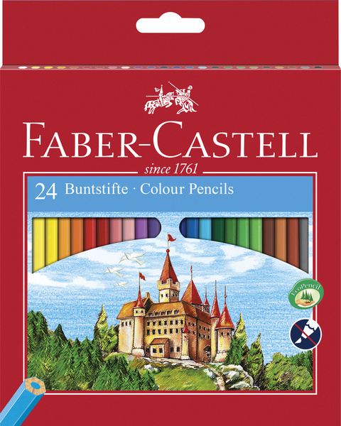Faber Castell FC-120124 Kleurpotloden Eco In Kartonnen Etui A 24st. | Kopen bij Flickmyhouse