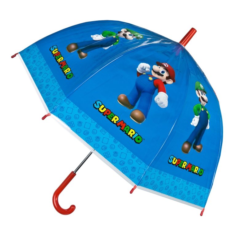 Super Mario Kinderparaplu 66 cm Blauw | Kopen bij Flickmyhouse