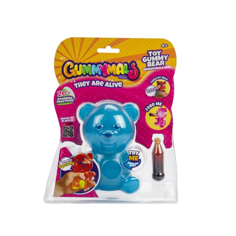 Gummymals Gummy Bear 12 cm + Licht en Geluid Blauw | Kopen bij Flickmyhouse