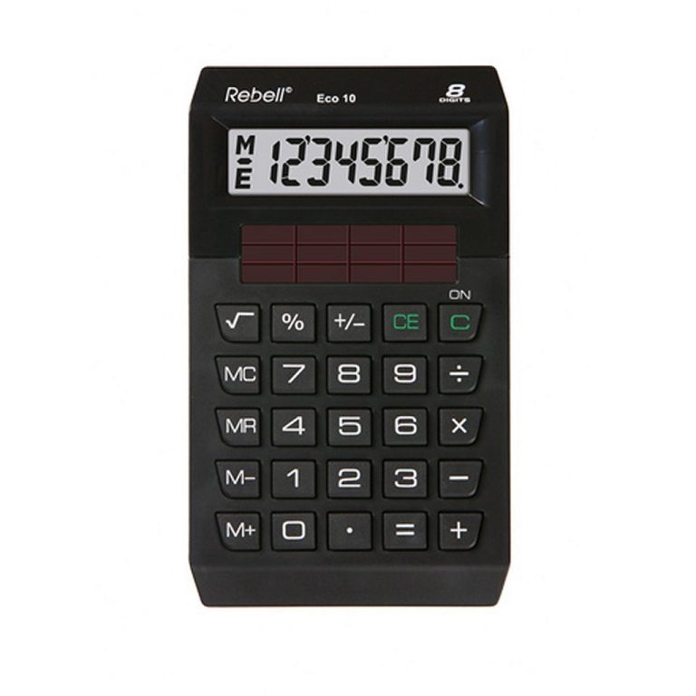 Rebell RE-ECO10-BX Calculator ECO 10 Zwart | Kopen bij Flickmyhouse