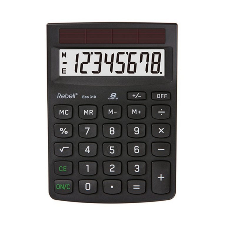 Rebell RE-ECO310-BX Calculator ECO 310 Zwart | Kopen bij Flickmyhouse