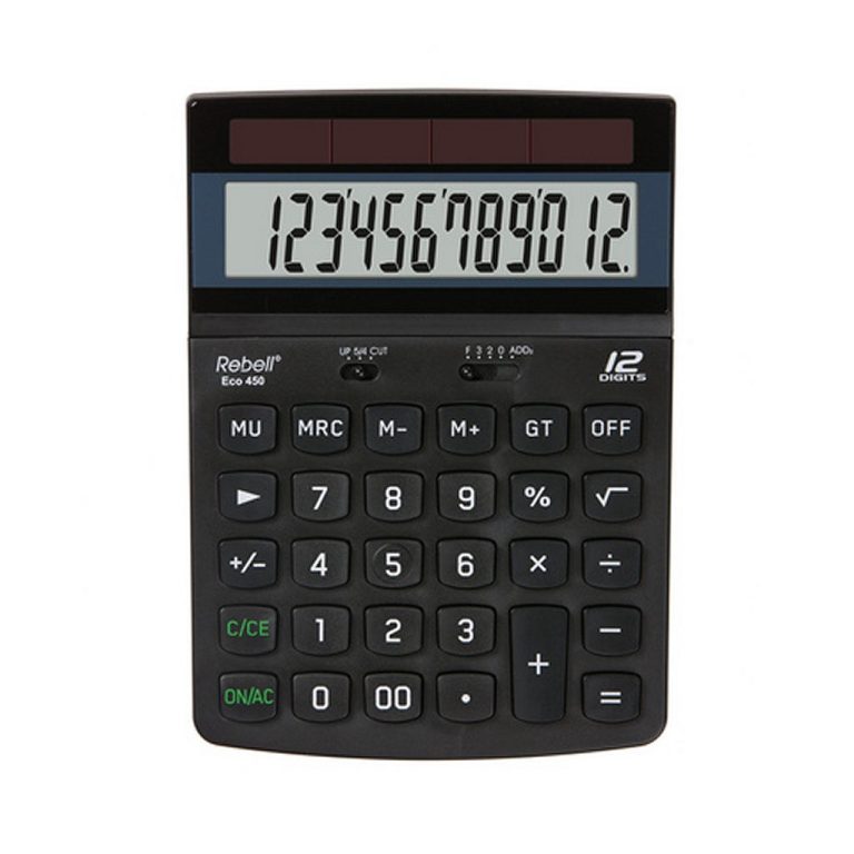 Rebell RE-ECO450-BX Calculator ECO 450 Zwart | Kopen bij Flickmyhouse